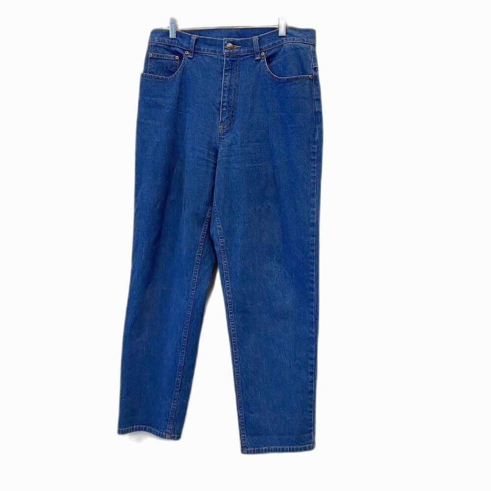 L.L. Bean Classic Fit Curvy Preppy Mom Denim Jeans Straight Favorite 32x28 14